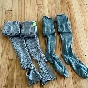 Two pairs of Lululemon legwarmers